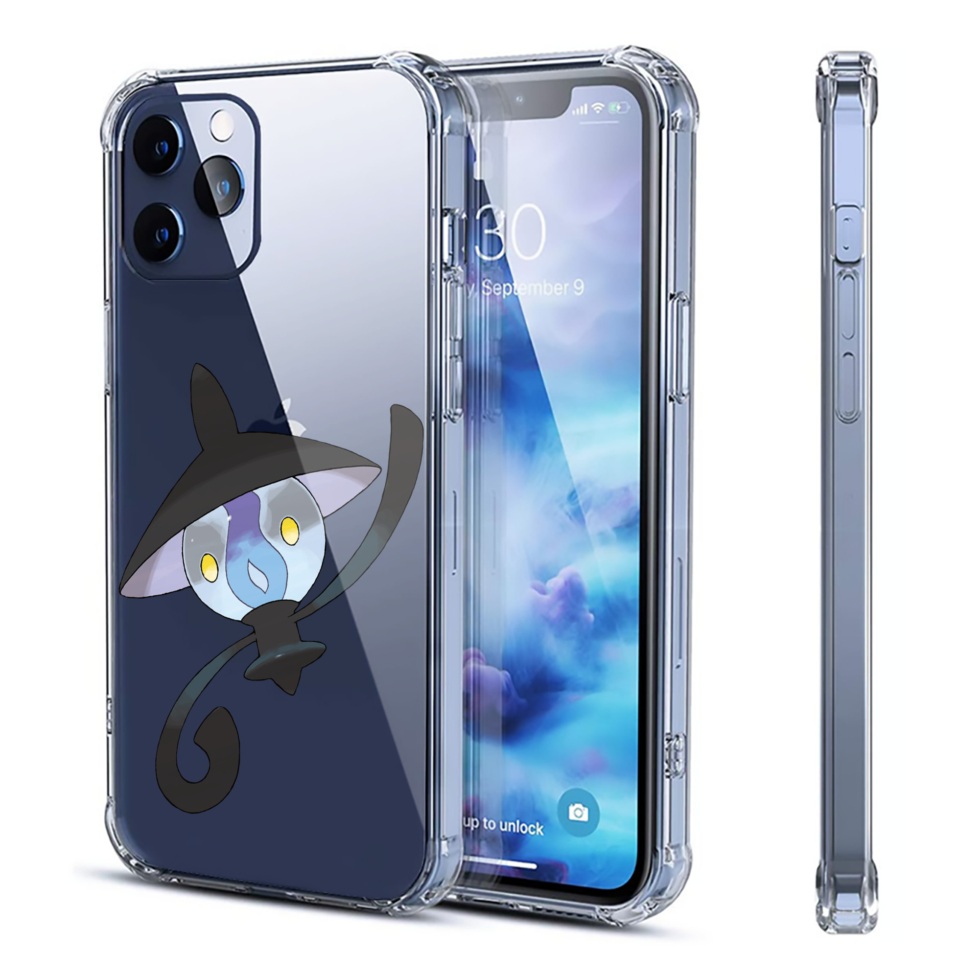 （画像用） ポケットモンスター Pokémon 【iPhone 12シリーズ対応】透明スマホケース（クリアソフトケース）